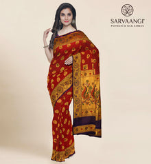Pure Silk Paithani In Rani Pink