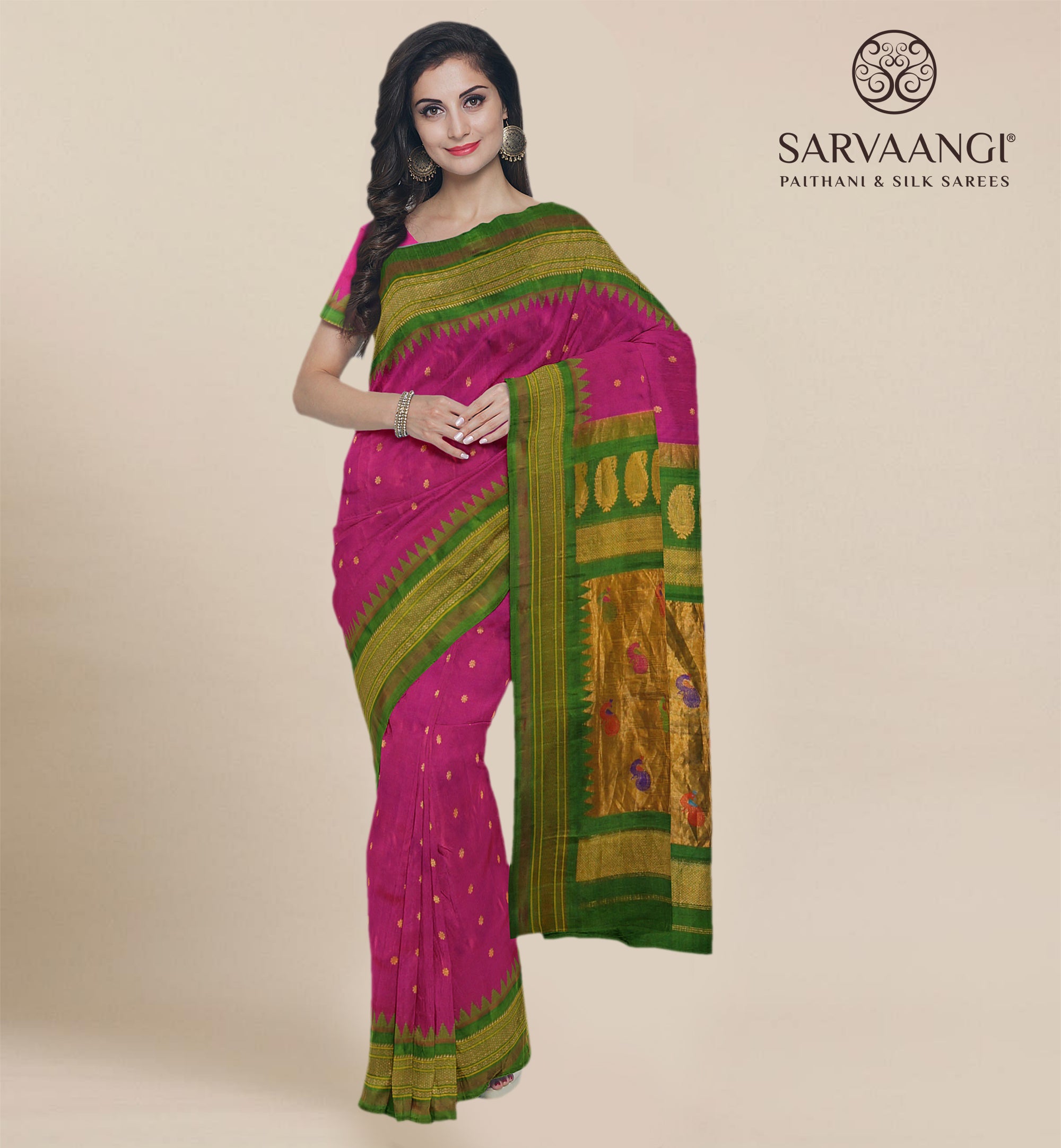 Paithani Sarees: Buy Latest Indian Designer Paithani Silk Sarees Online -  Utsav Fashion